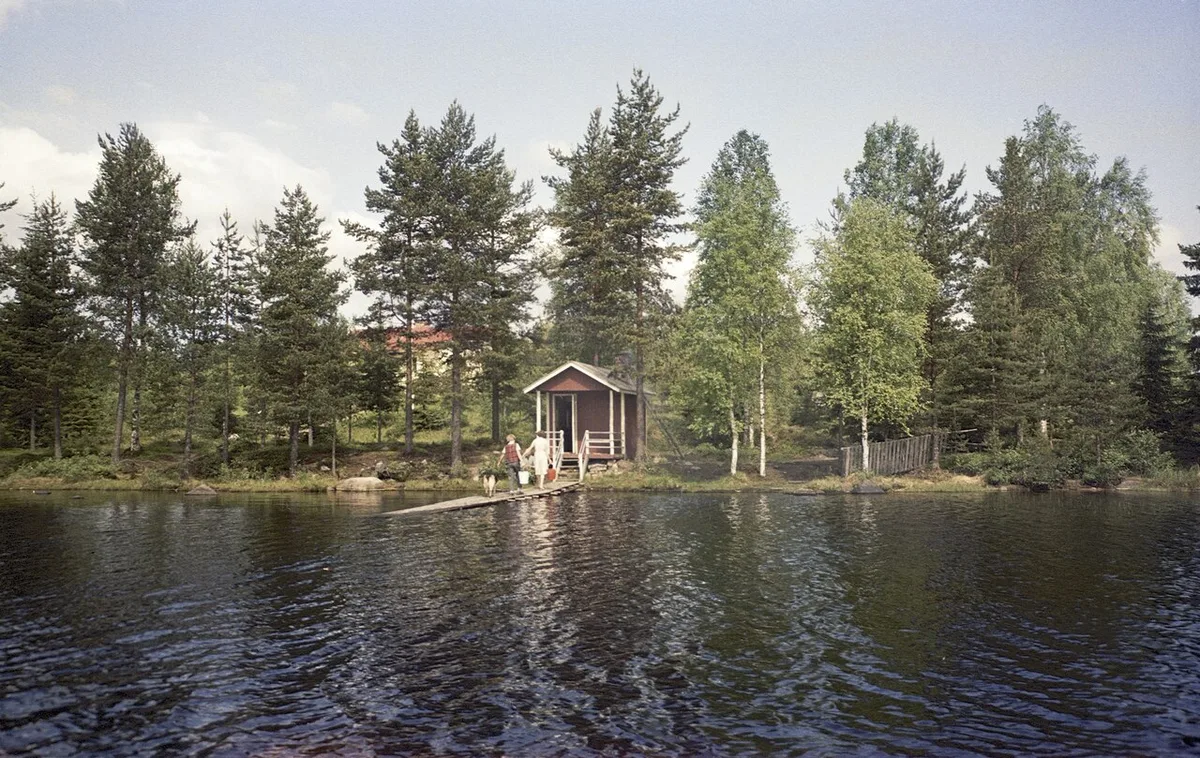 Rantasauna juhannuksena 1960